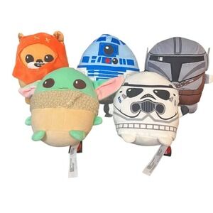Star‎ Wars Plush Set Of 5 Round Collectible Stuffed Animal Toys
